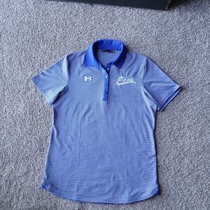 Under Armour Blue Striped Polo Shirt